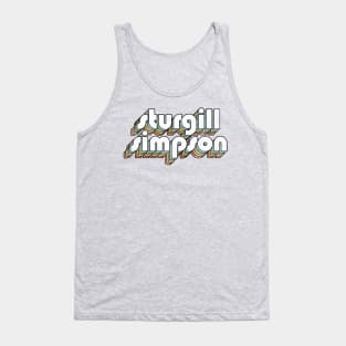 Sturgill Simpson - Retro Rainbow Letters Tank Top